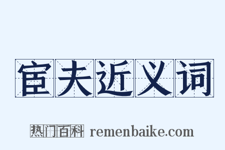宦夫近义词是什么意思的图片